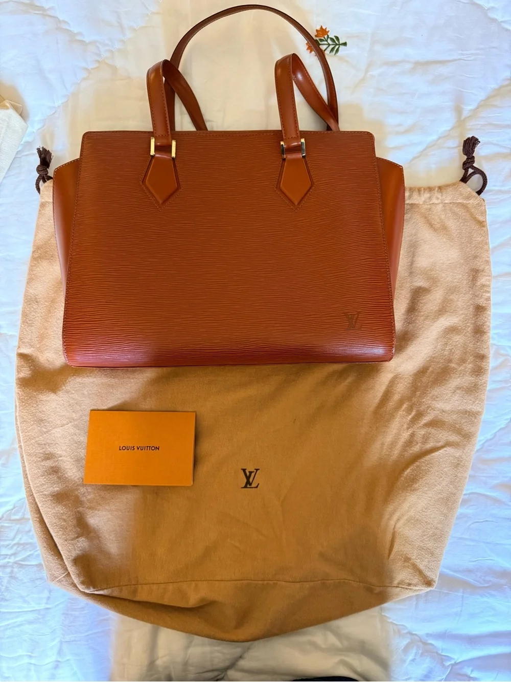 Louis Vuitton Epi Duplex tote in  Kenyan fawn RARE VINTAGE